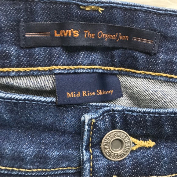 Levi’s Womens Mid Rise Skinny Jeans - Picture 7 of 7